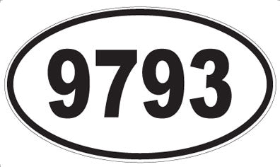 9793 - Oval Sticker