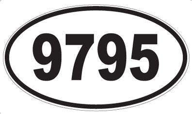 9795 - Oval Sticker