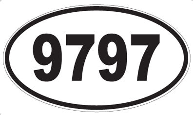 9797 - Oval Sticker