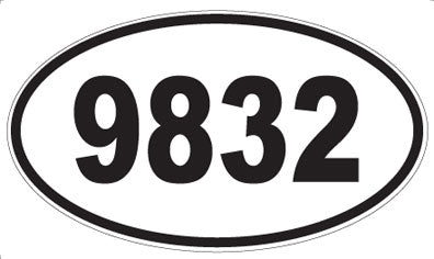 9832 - Oval Sticker