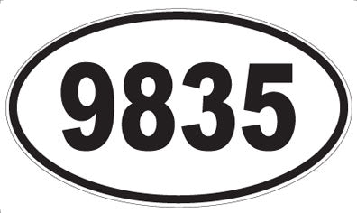 9835 - Oval Sticker