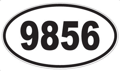 9856 - Oval Sticker