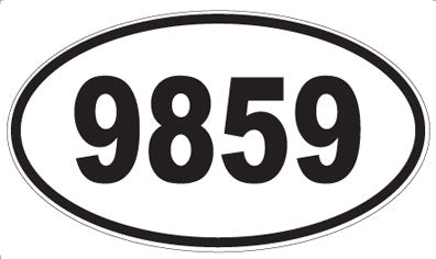 9859 - Oval Sticker