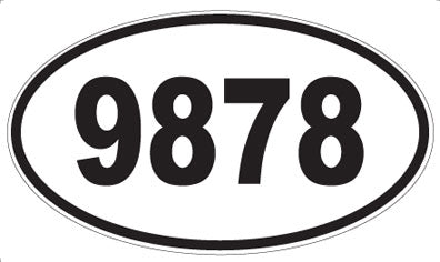 9878 - Oval Sticker