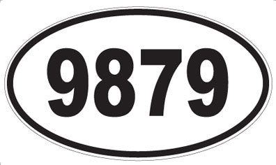 9879 - Oval Sticker