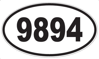 9894 - Oval Sticker