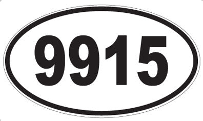 9915 - Oval Sticker