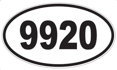 9920 - Oval Sticker