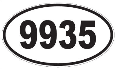 9935 - Oval Sticker