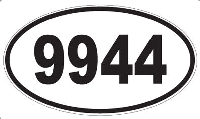 9944 - Oval Sticker