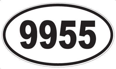 9955 - Oval Sticker