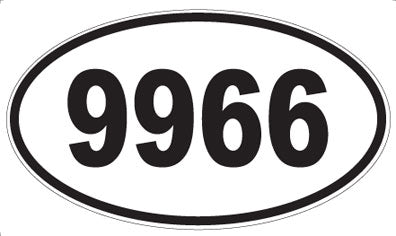 9966 - Oval Sticker