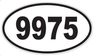 9975 - Oval Sticker