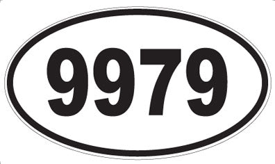 9979 - Oval Sticker