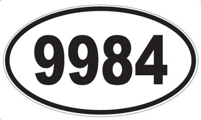 9984 - Oval Sticker