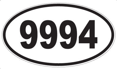 9994 - Oval Sticker