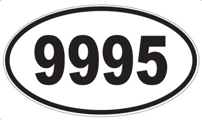 9995 - Oval Sticker