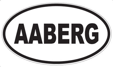 AABERG - Oval Sticker