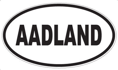 AADLAND - Oval Magnet