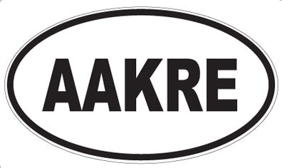 AAKRE - Oval Magnet