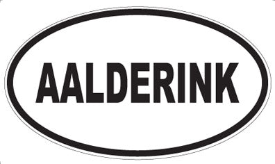 AALDERINK - Oval Magnet