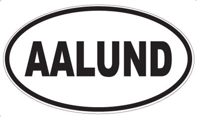 AALUND - Oval Sticker
