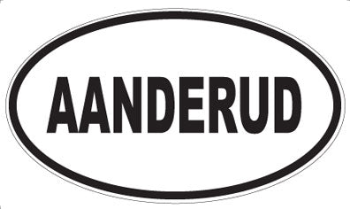 AANDERUD - Oval Magnet