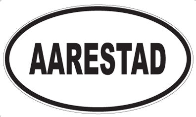 AARESTAD - Oval Sticker