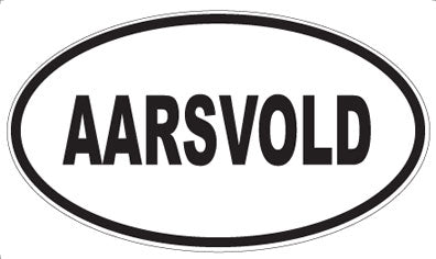 AARSVOLD - Oval Sticker