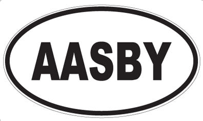 AASBY - Oval Sticker