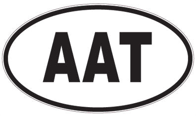 AAT - 3 Letter Initials Oval Sticker
