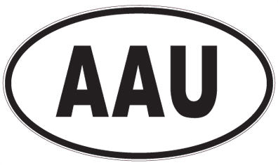 AAU - 3 Letter Initials Oval Magnet