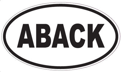 ABACK - Oval Magnet