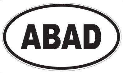 ABAD - Oval Sticker