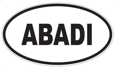 ABADI - Oval Sticker