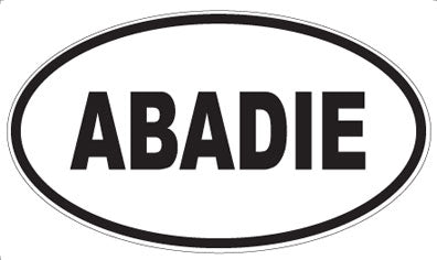 ABADIE - Oval Magnet