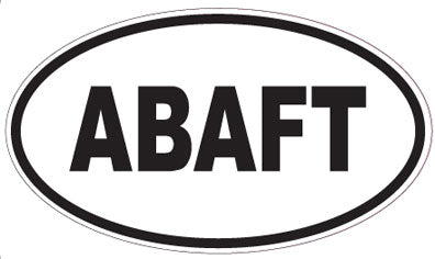 ABAFT - Oval Magnet