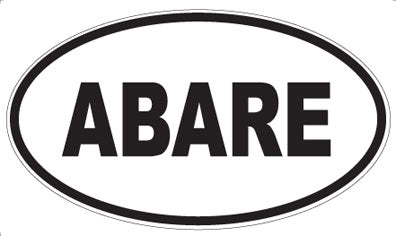 ABARE - Oval Magnet