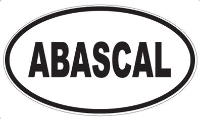 ABASCAL - Oval Sticker