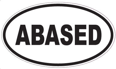 ABASED - Oval Sticker