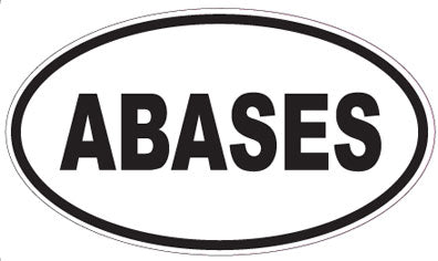 ABASES - Oval Sticker