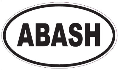 ABASH - Oval Magnet