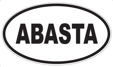 ABASTA - Oval Magnet