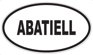 ABATIELL - Oval Sticker
