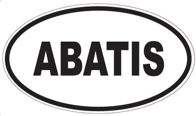 ABATIS - Oval Sticker