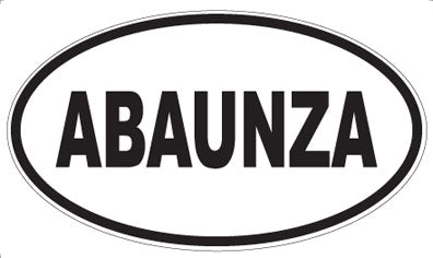 ABAUNZA - Oval Sticker