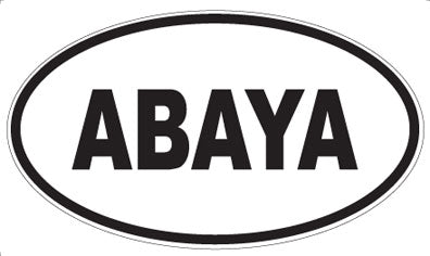 ABAYA - Oval Sticker