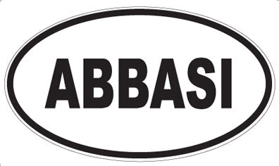 ABBASI - Oval Magnet