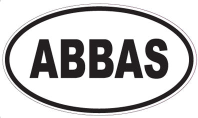 ABBAS - Oval Magnet