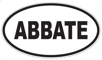 ABBATE - Oval Sticker